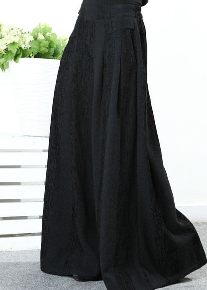 Naturgrüne Winterhose mit geradem, weitem Bein und Taschen