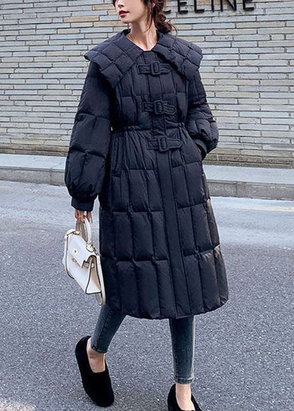 Natürliche Hellblau Peter Pan Kragen Dicke Ente Unten Canada Goose Cinch Mäntel Winter