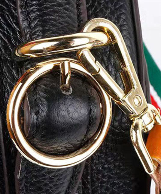 Handtasche aus Kalbsleder mit Prägung in Naturgelb