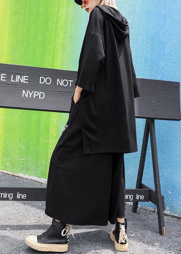 Natural asymmetric Fine outfit gray Art coat fall - SooLinen