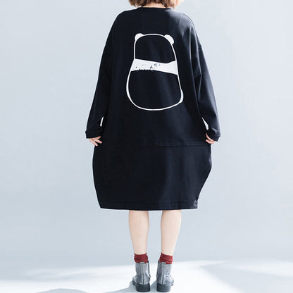 Natürliche schwarze Baumwollkleider Pakistanische Kleiderschränke Kurze Kleider mit Buchstaben