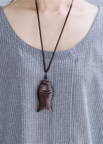 Natural gray striped linen cotton quilting clothes o neck sleeveless Maxi summer Dress - SooLinen