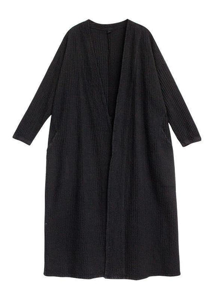 Natural red Plus Size trench coat Outfits pockets fall women coats - SooLinen