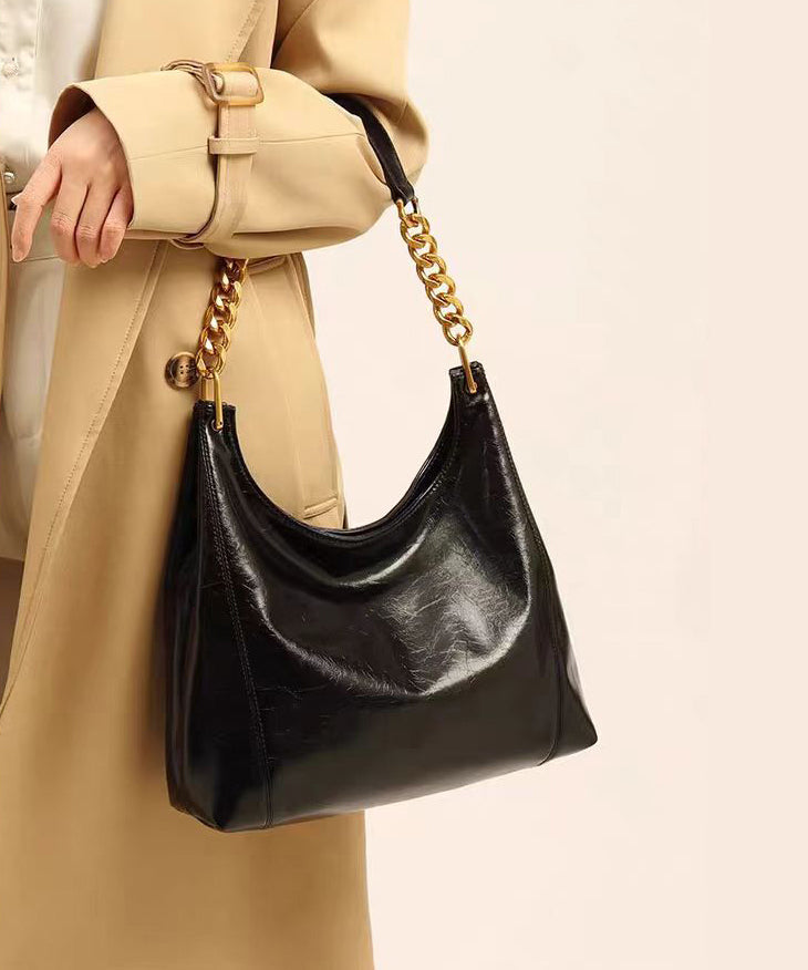 Neue rote Boutique-Schultertasche aus Kunstleder mit großem Fassungsvermögen