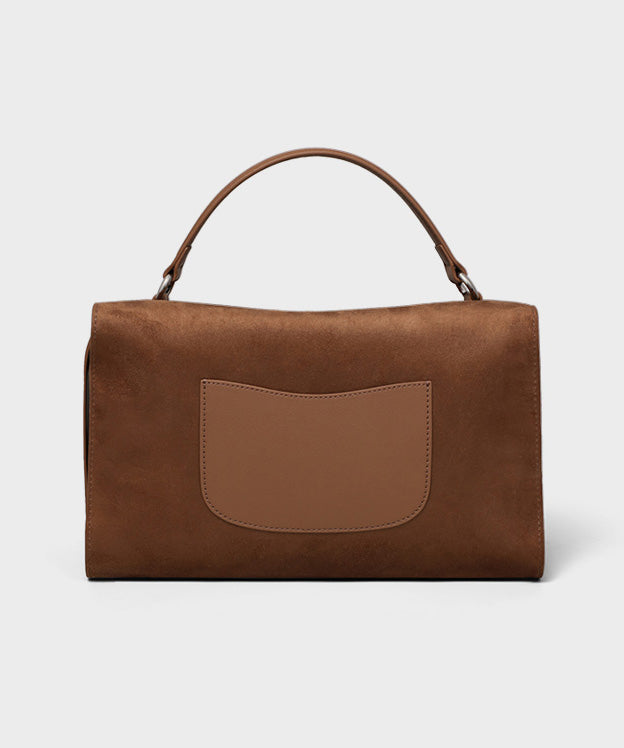 New Brown Solid Durable Calf Leather Doctor Bag