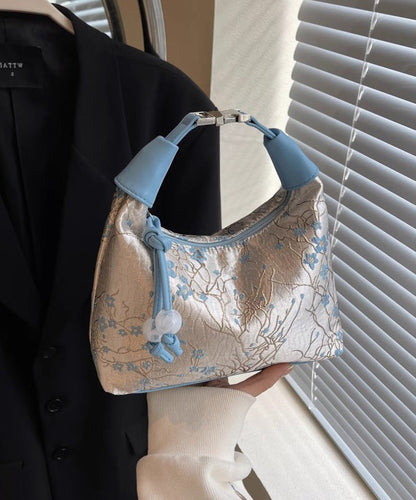 New Chinese Style Beige Embroidered Versatile Tote Bag