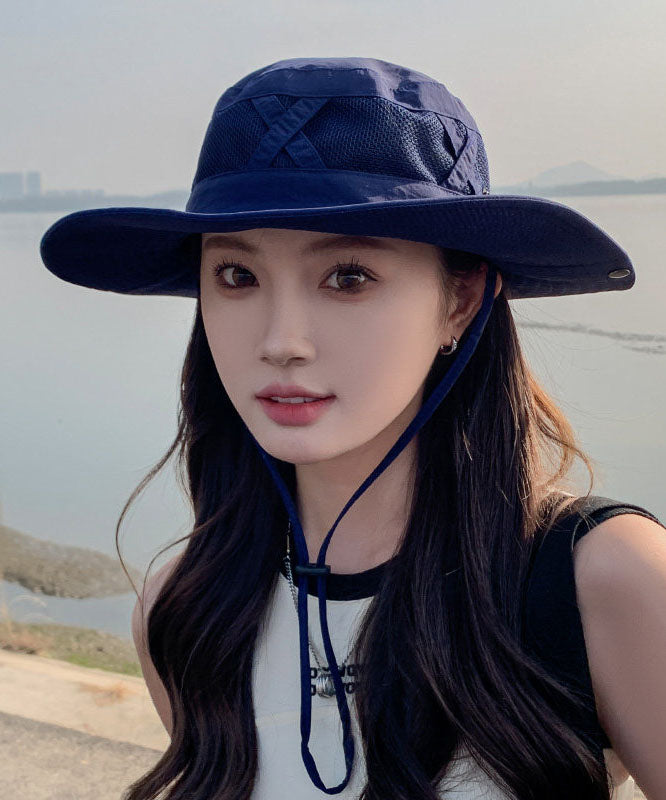 New Coffee Large Eaved Outdoor Breathable Bucket Hat