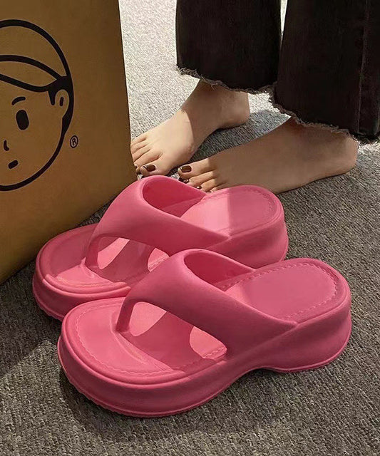 New Comfy Rose Platform Flip Flops