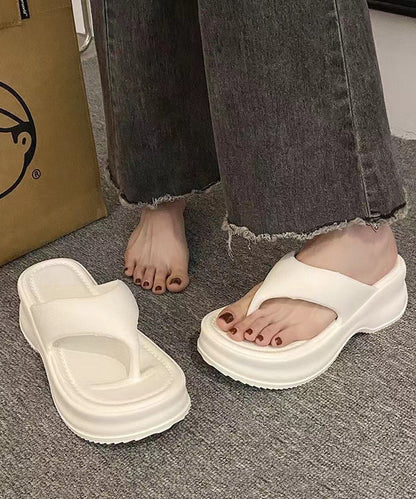 New Comfy Rose Platform Flip Flops
