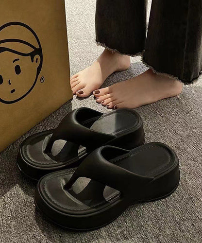 New Comfy Rose Platform Flip Flops