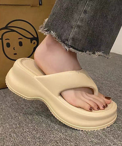 New Comfy Rose Platform Flip Flops