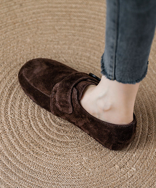 Neue bequeme Plateau-Loafer mit Spleißung aus rotem Wildleder