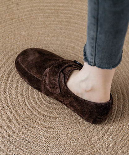 Neue bequeme Plateau-Loafer mit Spleißung aus rotem Wildleder