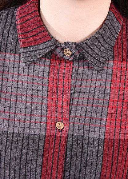 Neues gerade geschnittenes Hemdkleid aus Baumwolle und Leinen