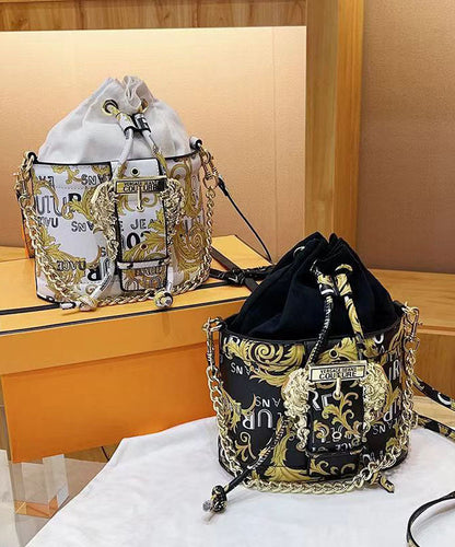 Neue modische schwarze Umhängetasche mit Kettenmuster