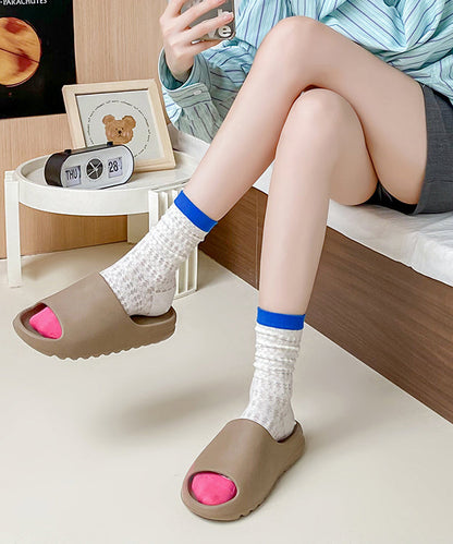 Neue atmungsaktive Mesh-Socken mit Hohlmuster, mittelhoch bis zur Wade