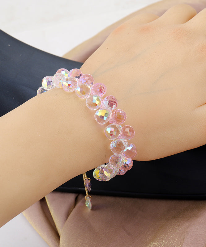 Neues hellgrünes Teleskop-Charm-Armband aus Kupferlegierung mit Kristallen