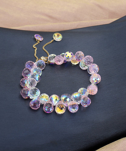 Neues hellgrünes Teleskop-Charm-Armband aus Kupferlegierung mit Kristallen