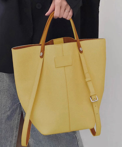 New Minimalist Beige Large Capacity Bucket Bag