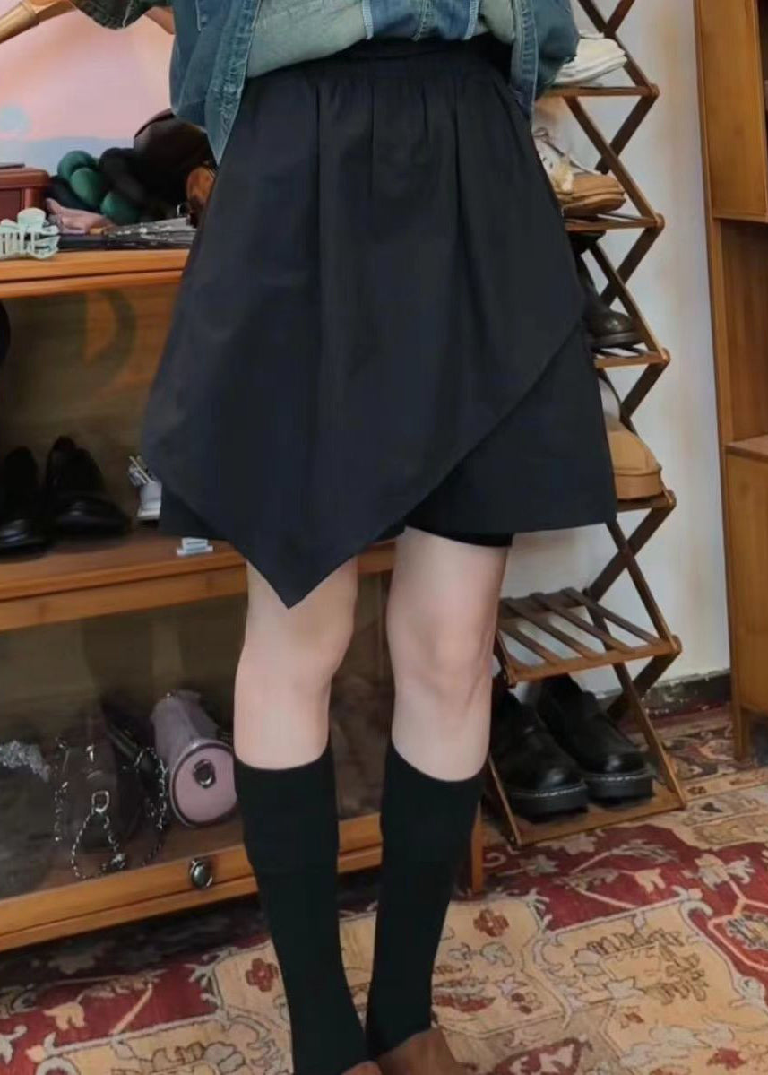 Neues lila asymmetrisches Baumwoll-Zweiteiler-Set mit Knopftaschen für den Sommer