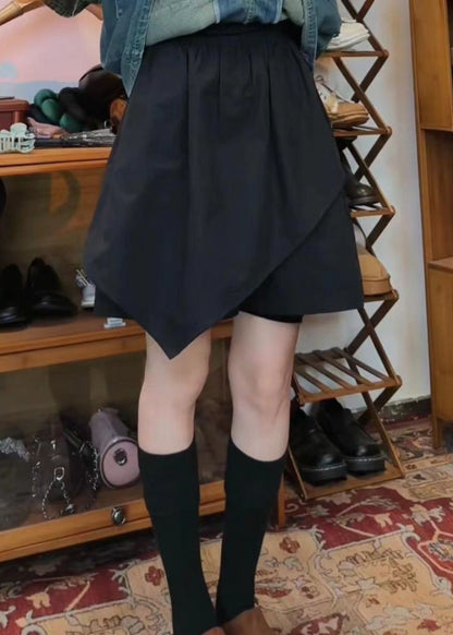 Neues lila asymmetrisches Baumwoll-Zweiteiler-Set mit Knopftaschen für den Sommer