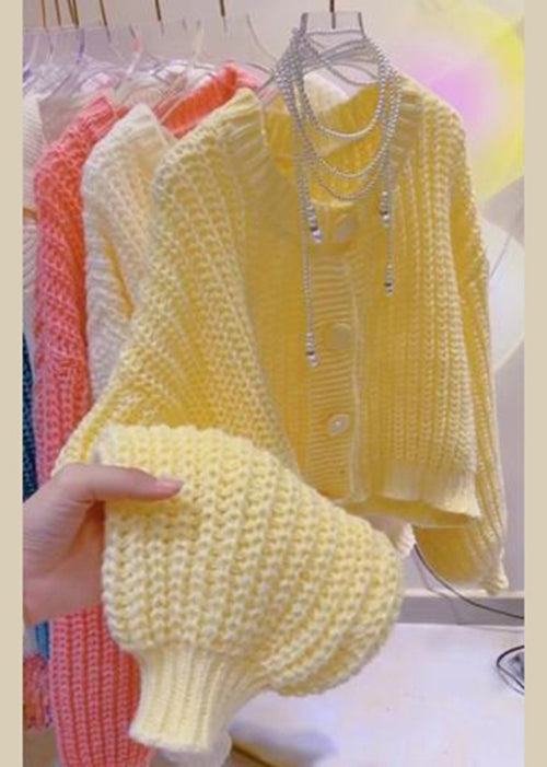 New Red O Neck Button Knit Cardigans Spring