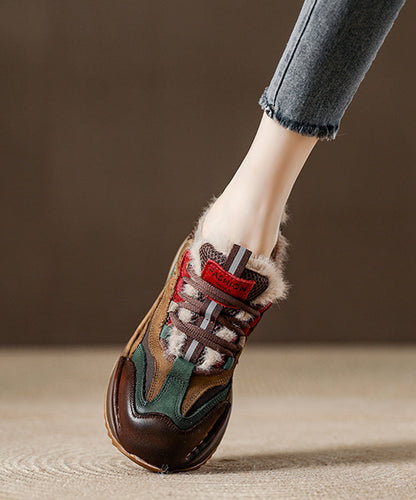 Neue Plateau-Schuhe für Plattfüße, rot, Kunstleder, flauschig gefüttert