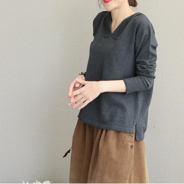 Neu Frauen Casual Hoodie Baumwolle Strickwaren Frauen Lose