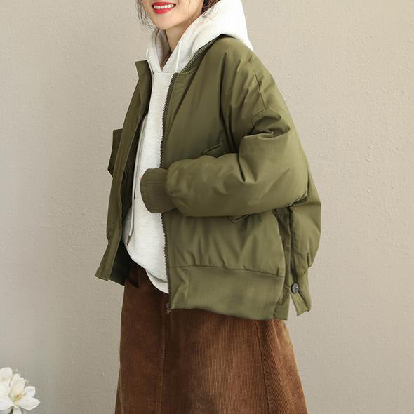 Neue Frauen Casual Verdicken Kurzen Mantel Lose Winter Jacke Q1916