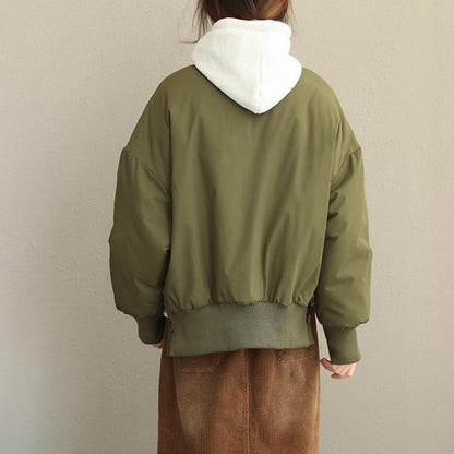 Neue Frauen Casual Verdicken Kurzen Mantel Lose Winter Jacke Q1916