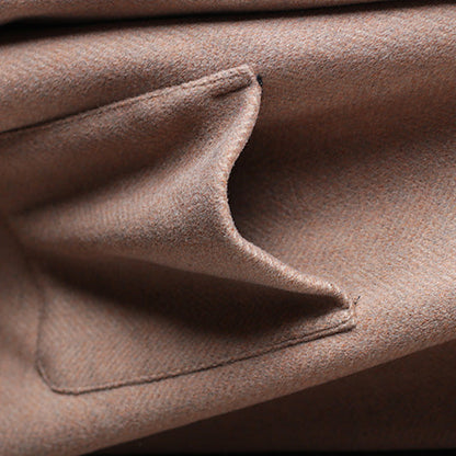 Neu Frauen Vintage Lose Beige Lange Woll Dicken Mantel