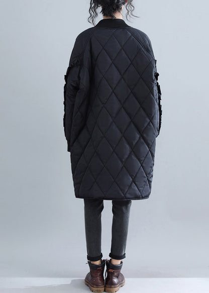 Neu Schwarze frauen parka plus größe kleidung stehkragen Jacken &amp; Mäntel frauen