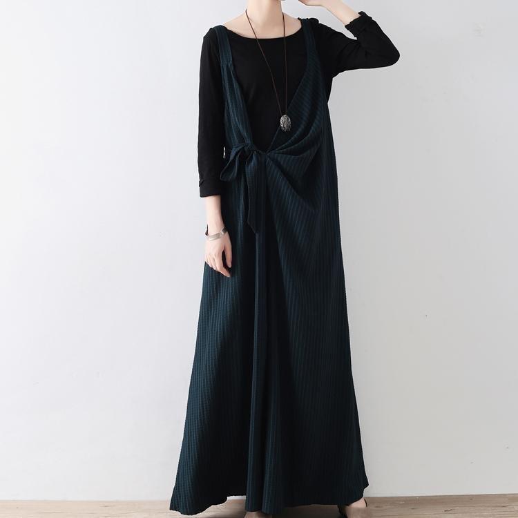Neu Schwärzlich grün overall hosen gestreiften breite bein oversize overalls hosen