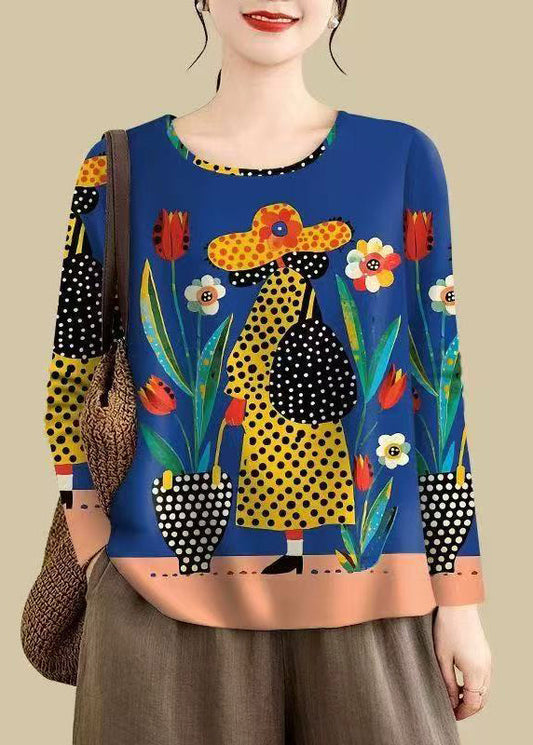 Camisas de algodón con estampados extragrandes novedosos de primavera