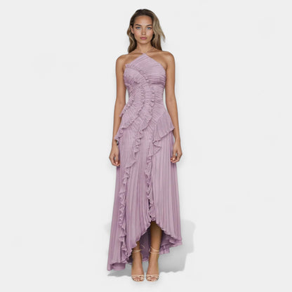 Dress with Sculpted Ruffles