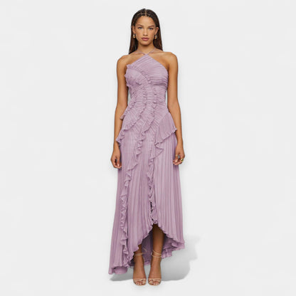 Dress with Sculpted Ruffles