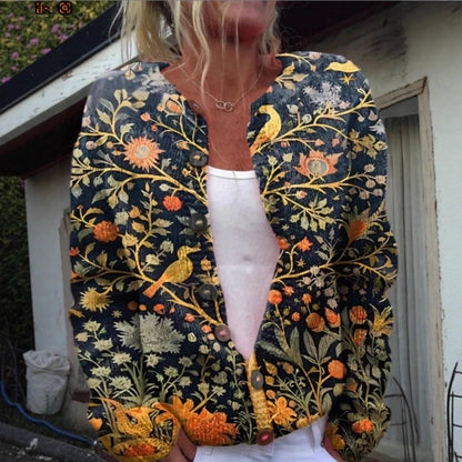 Vintage Floral Cardigan Sweater