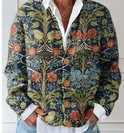 Vintage Floral Cardigan Sweater