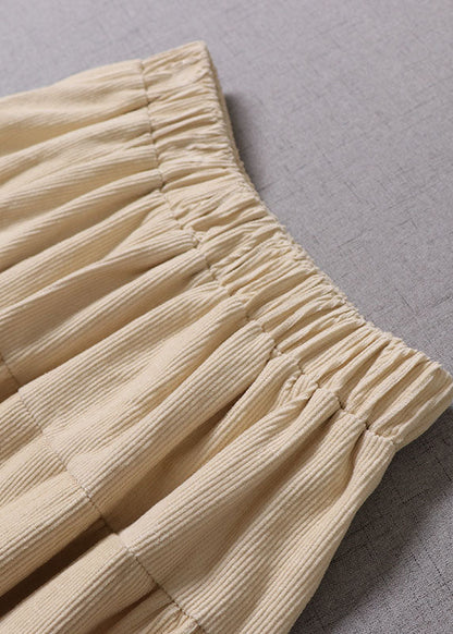 Bio Apricot Bestickter Patchwork Cordrock Winter