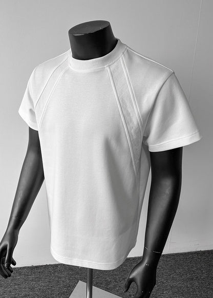 Organic Black O-Neck Cotton T Shirts Men Apparel Summer