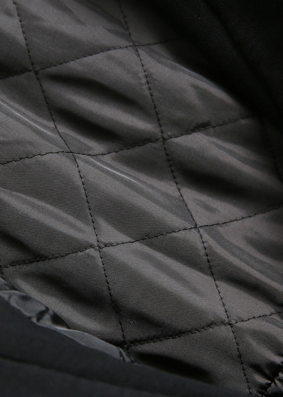 Bio Gelb Kapuzenknopf Taschen Patchwork Winter Baumwolle Langarm Mantel