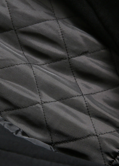 Bio Gelb Kapuzenknopf Taschen Patchwork Winter Baumwolle Langarm Mantel