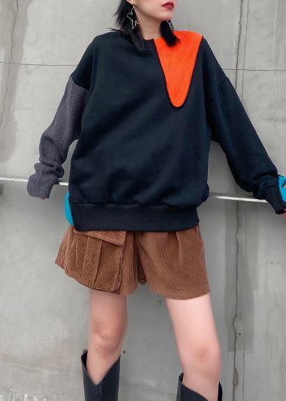 Organic big pockets pants loose khaki Fashion  high waist short pants - SooLinen