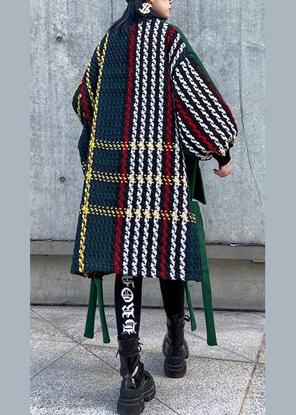 Organic o neck pockets thick Cotton Tunic Photography green Dress - SooLinen