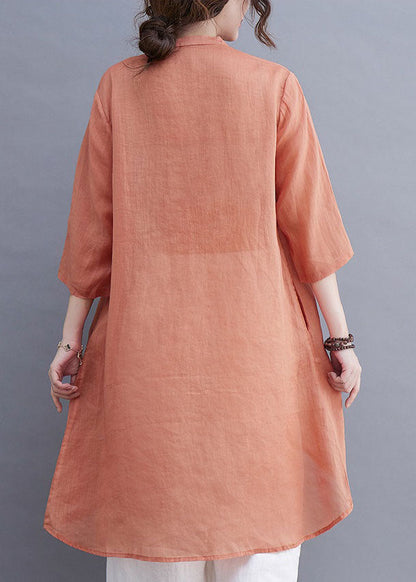 Bio-Baumwolle mit Stickerei in Armeegrün, Blusendesign mit Rundhalsausschnitt, niedriges, hohes Design