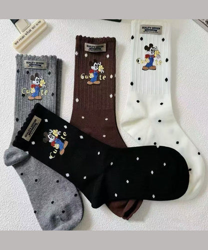 Calcetines deportivos con diseño original, lindos y versátiles de Mickey Dot