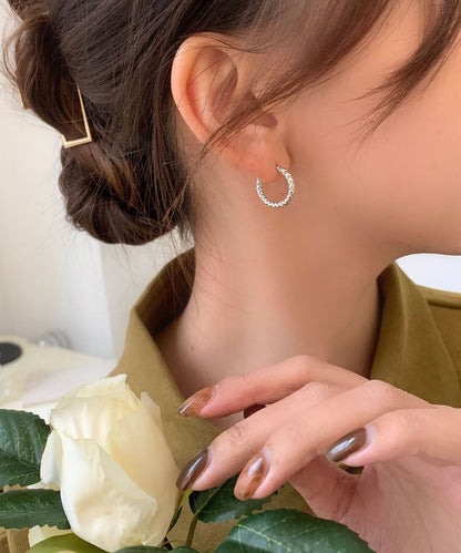 Pendientes de aro de aleación de cobre y oro con diseño original