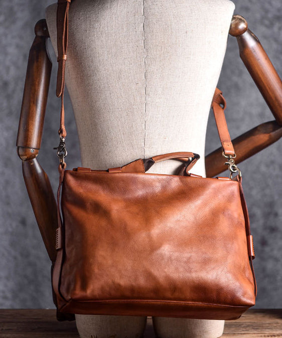 Original Design Large Capacity Leather Laptop Bag