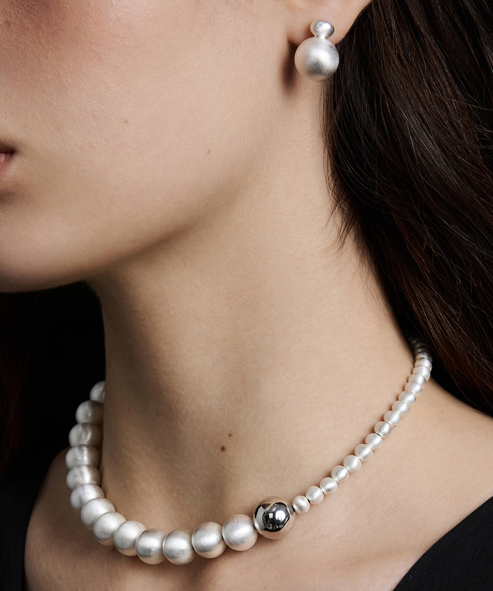 Original Design Luxury Alloy Necklace And Stud Earrings Set