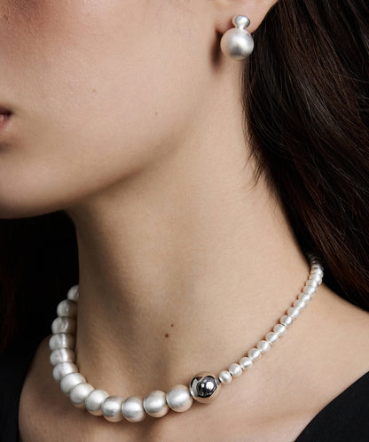 Original Design Luxury Alloy Necklace And Stud Earrings Set